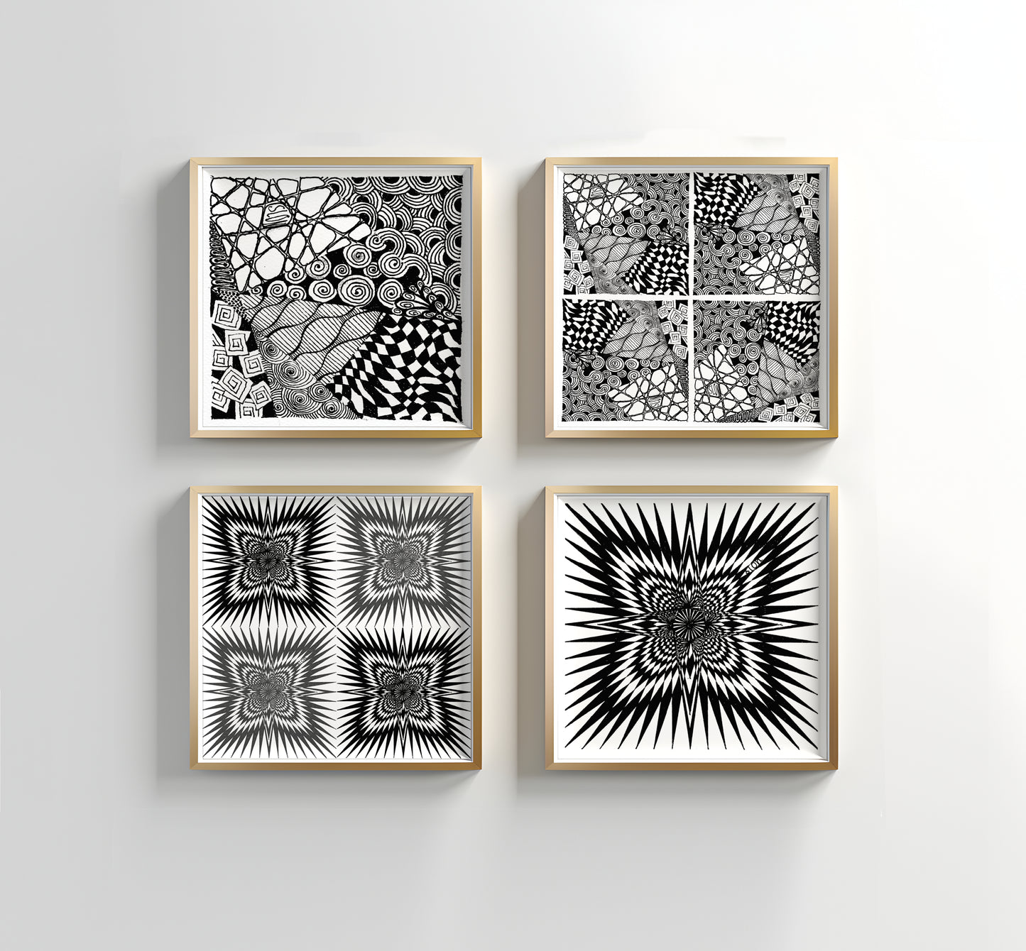 Neurografik Poster, minimalistische geometrische Wandkunst, Wanddeko, ungerahmt, Trendy Wall Art, Wall Decor