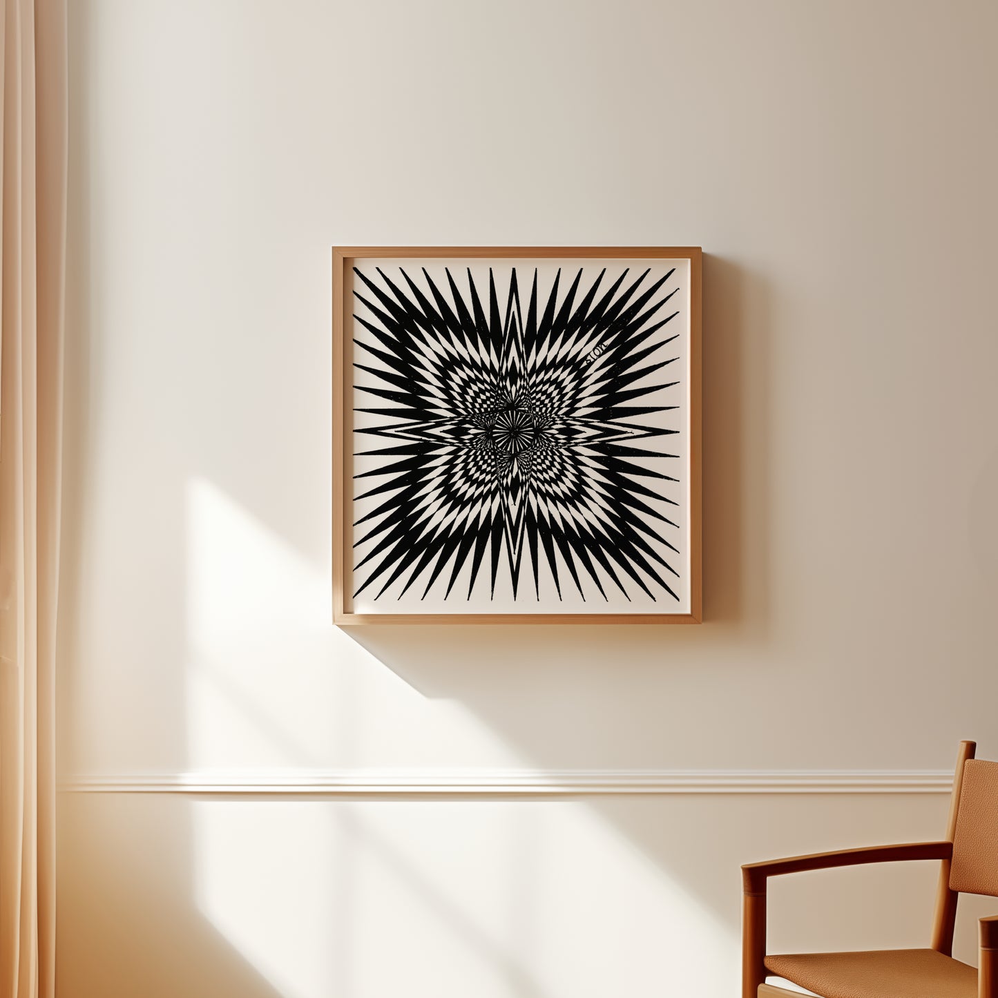 Neurografik Poster, minimalistische geometrische Wandkunst, Wanddeko, ungerahmt, Trendy Wall Art, Wall Decor