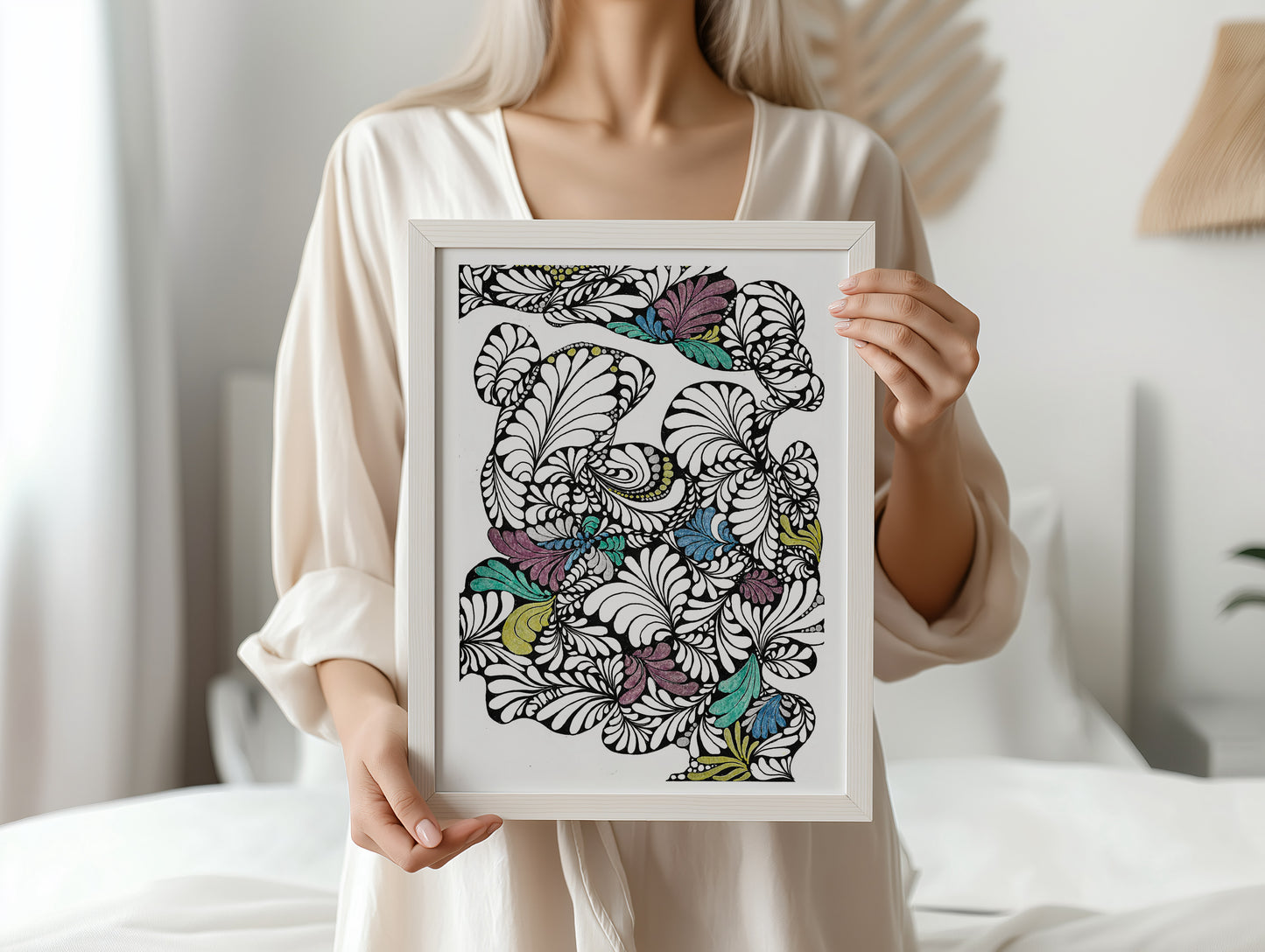 Neurografik Poster, Minimalistische geometrische Wandkunst, Wanddeko Wohnzimmer, ungerahmt, Wall Art, Wall Decor, Trendy Wall Art Prints - Hochwertiges Künstlerpapier, seidenmatt