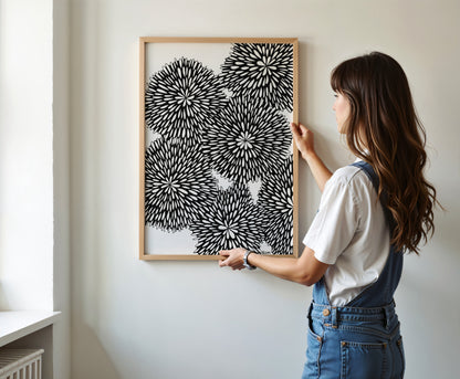 Neurografik Poster, Minimalistische geometrische Wandkunst, Wanddeko Wohnzimmer, ungerahmt, Wall Art, Wall Decor, Trendy Wall Art Prints - Hochwertiges Künstlerpapier, seidenmatt