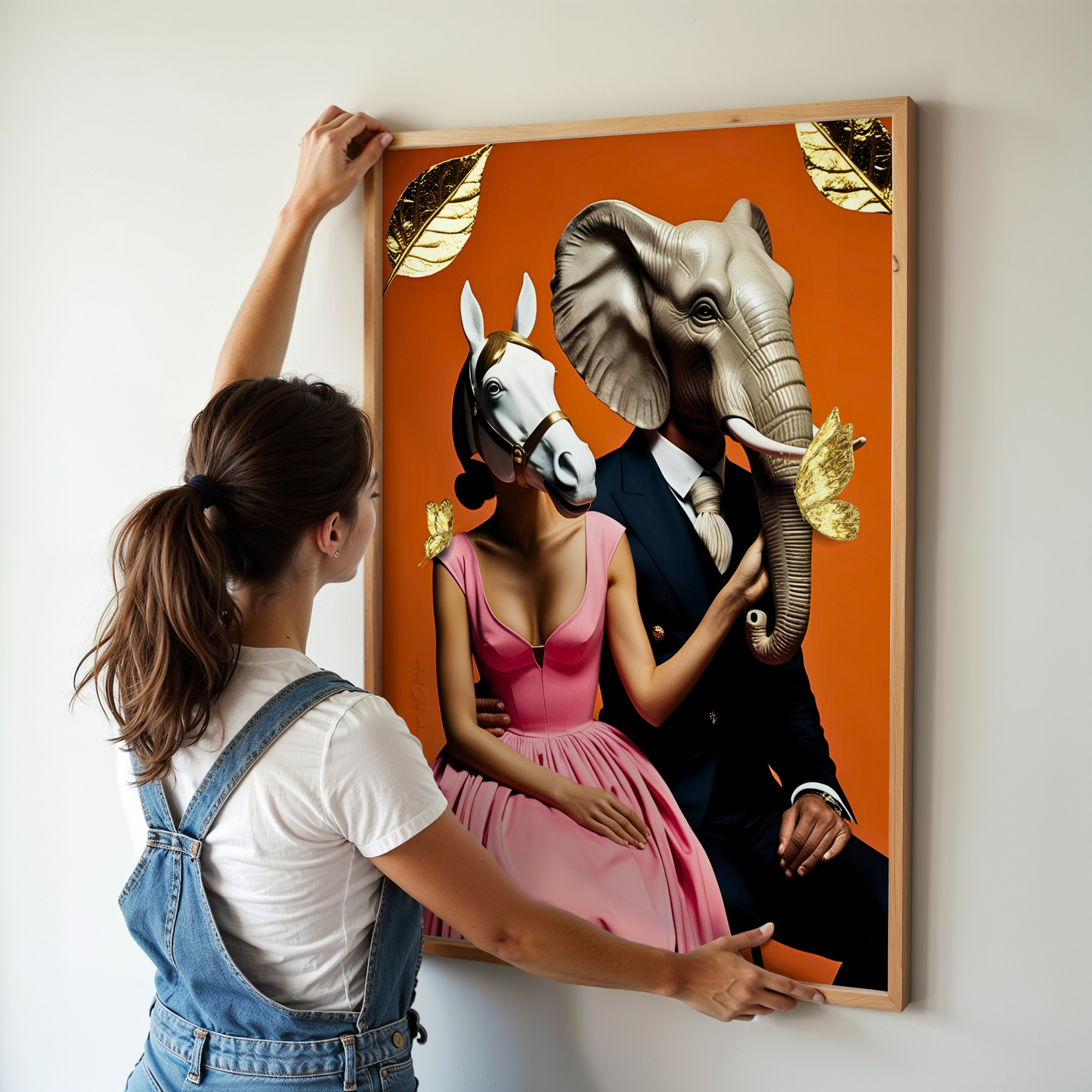 Animal Society -  Extravagantes Poster, Italienisches Paar, Luxury Decor, Modern Art, Italian Design, Trendy Wall Art