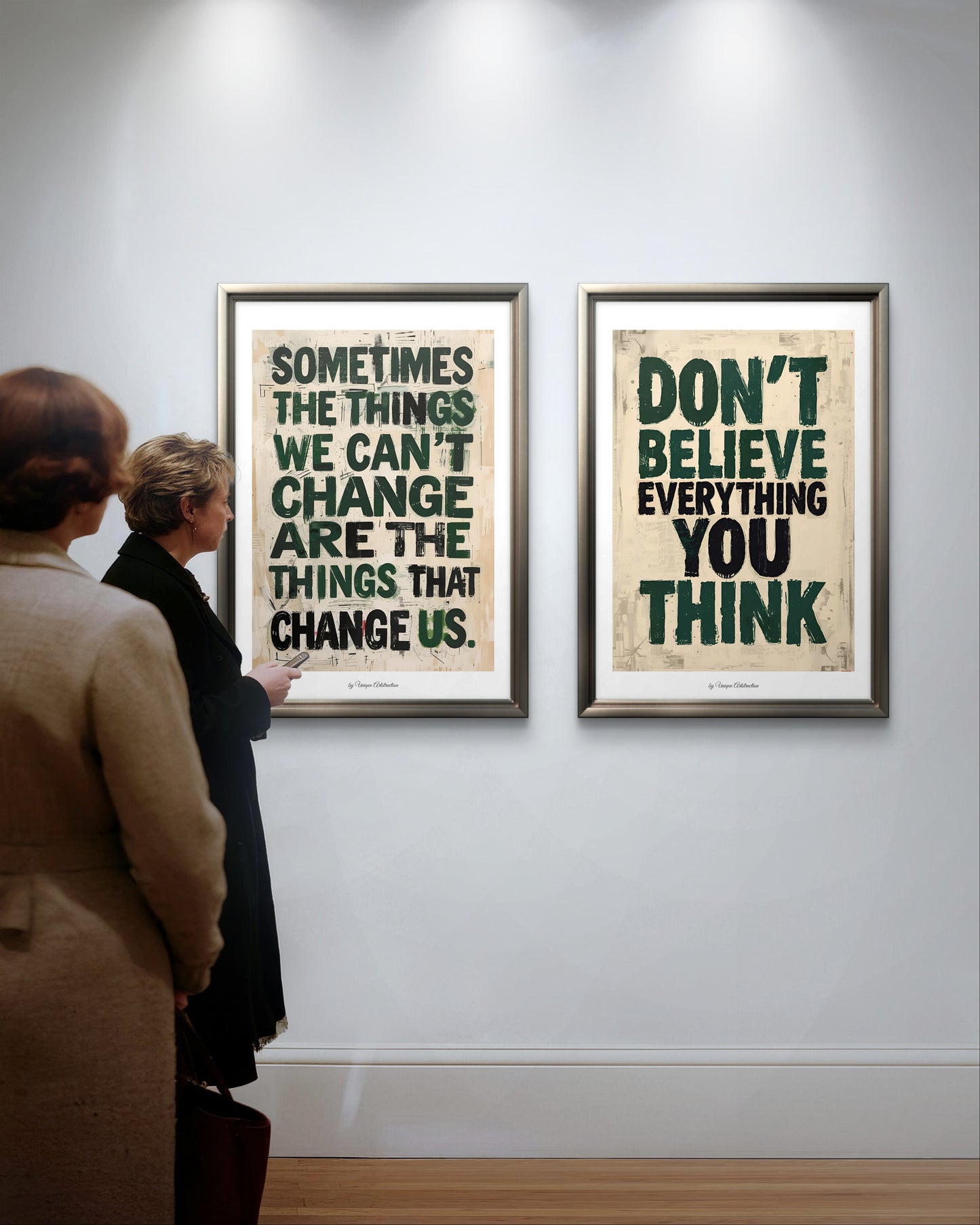 'Don't believe..' Inspirierendes Poster über Selbstreflektion