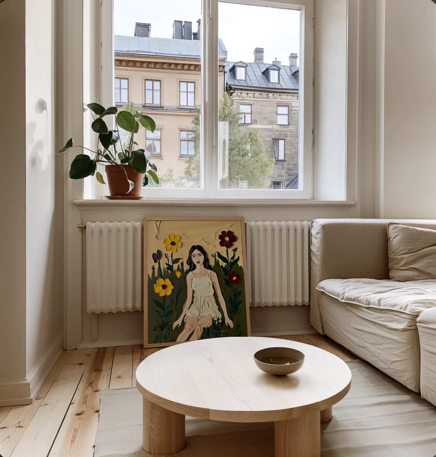'Loving Spring' Poster,  florales Design auf hochwertigem Künstlerpapier