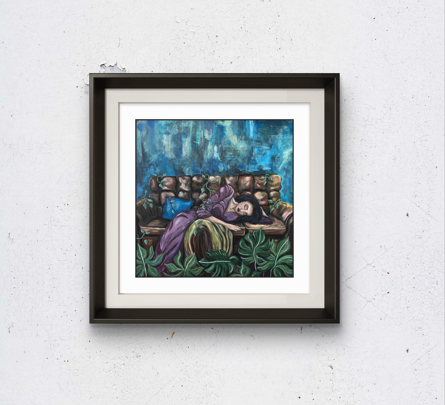 'Lonely Soul' Print,  Gedruckte Acrylmalerei auf hochwertigem Künstlerpapier, seidenmatt