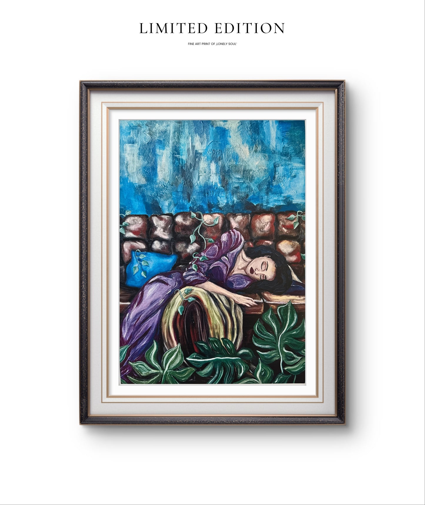 'Lonely Soul' Limitierter Fine Art Print über Einsamkeit, DIN A3