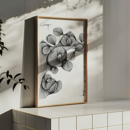 Neurografik Poster, Minimalistische geometrische Wandkunst, Wanddeko Wohnzimmer, ungerahmt, Wall Art, Wall Decor, Trendy Wall Art Prints - Hochwertiges Künstlerpapier, seidenmatt