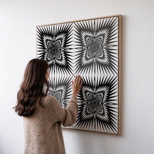 Neurografik Poster, minimalistische geometrische Wandkunst, Wanddeko, ungerahmt, Trendy Wall Art, Wall Decor