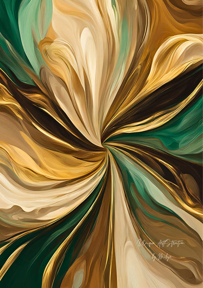 Luxury Harmony Poster, Edler Print, Elegante Wandkunst, ungerahmt - Hochwertiges Künstlerpapier, seidenmatt