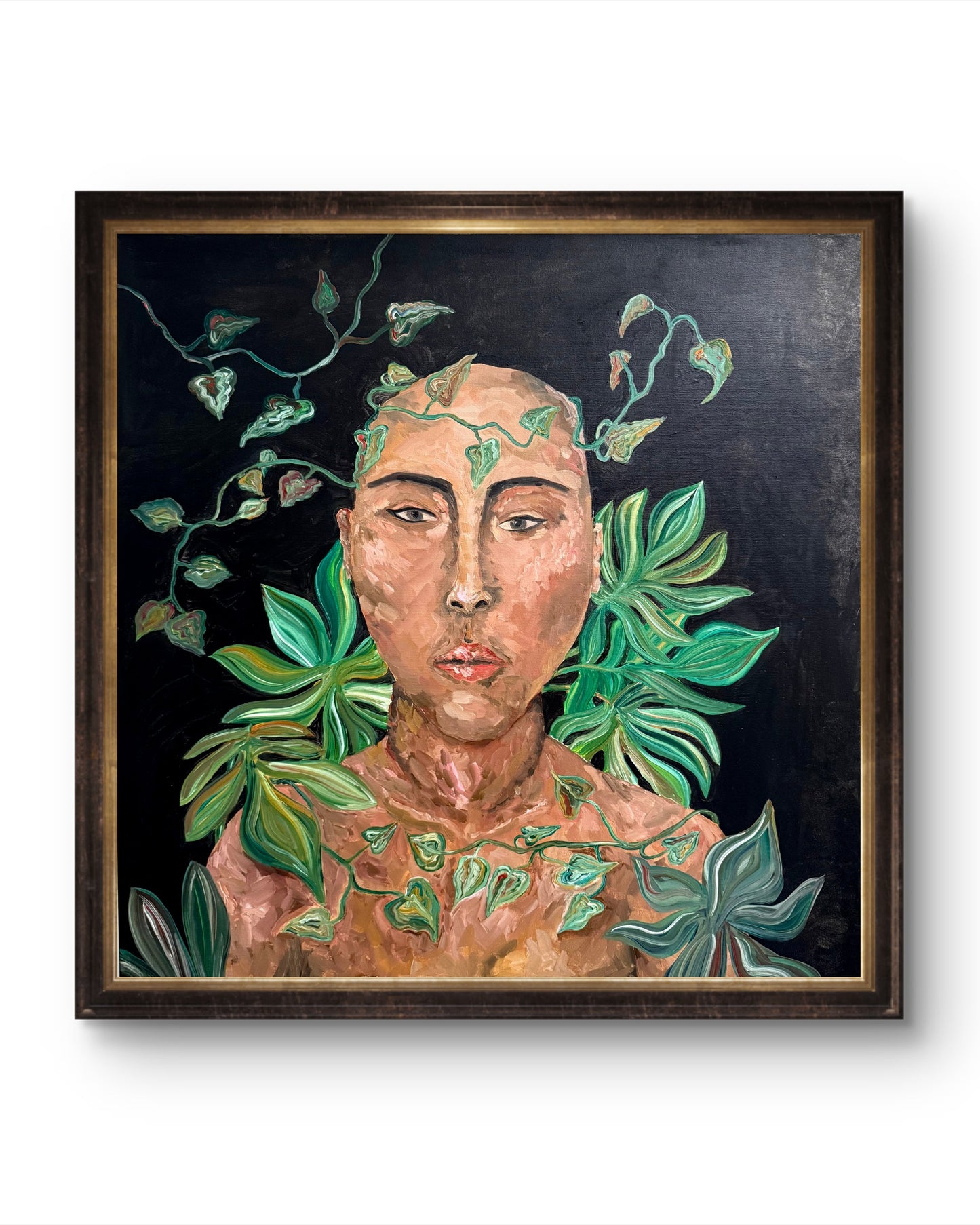 'Natural Soul', Ölmalerei über natürliche Schönheit auf Leinwand