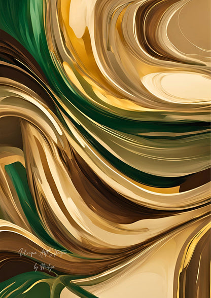 Luxury Harmony Poster, Edler Print, Elegante Wandkunst, ungerahmt - Hochwertiges Künstlerpapier, seidenmatt