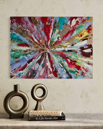 'Colors in Illusion'  Original Leinwand, Abstrakte Acrylmalerei, Ungerahmte Leinwand