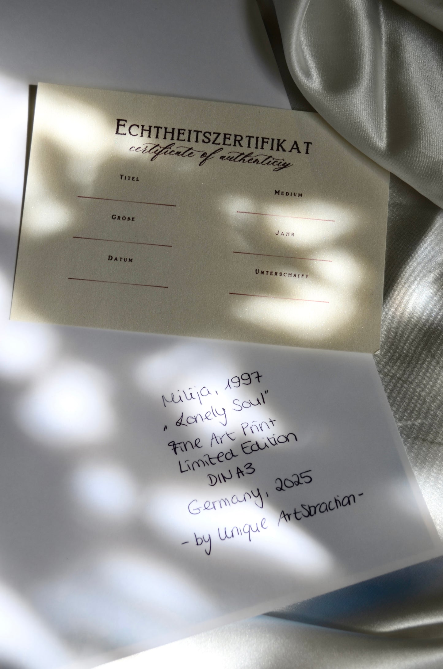 'Lonely Soul' Limitierter Fine Art Print über Einsamkeit, DIN A3