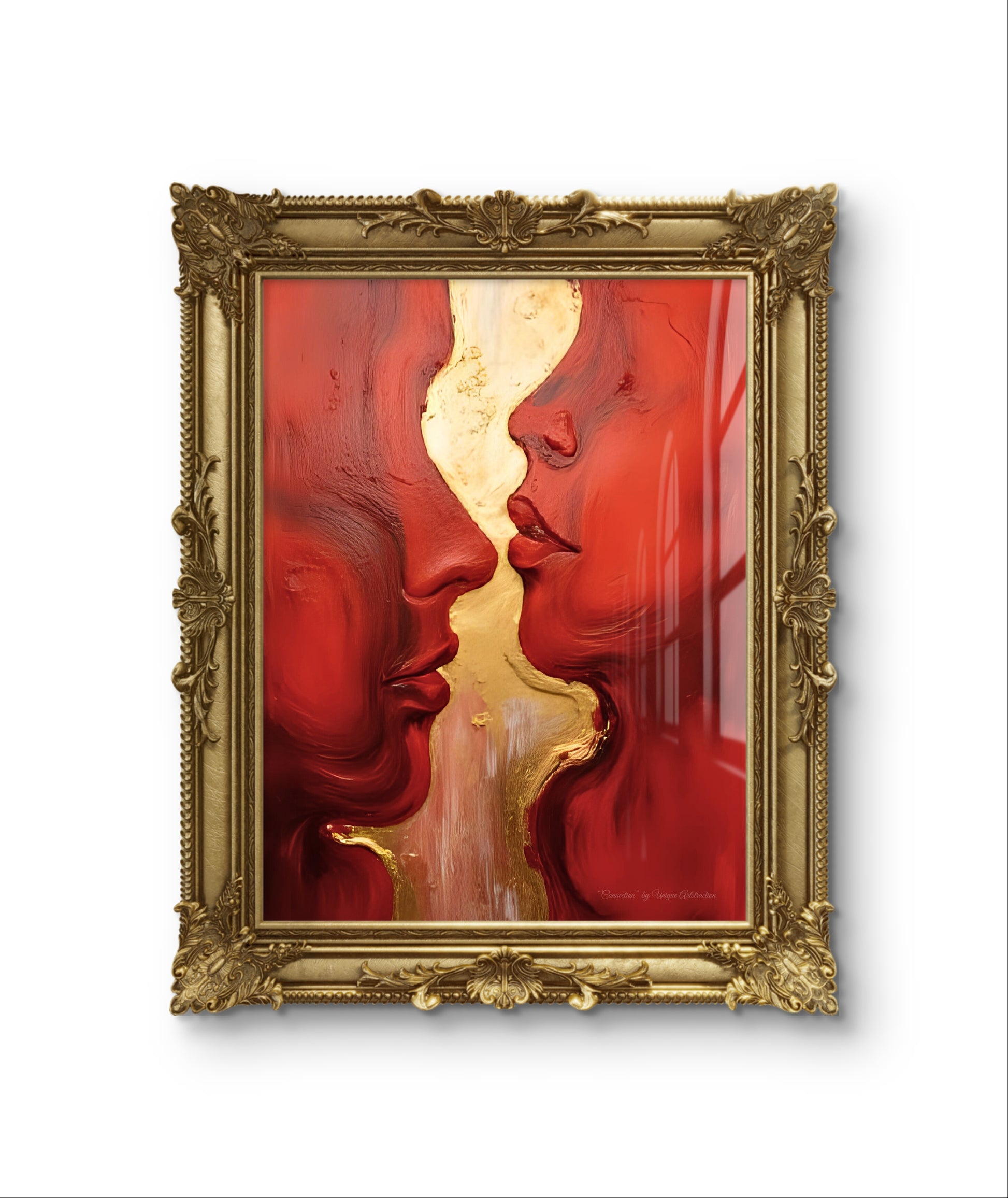 Abstrakte Weihnachtskunst von Unique ArtStraction – Verbindung, Wärme und Achtsamkeit in modernen Farbtönen interpretiert. Winter Poster, Weihnachten Dekoration