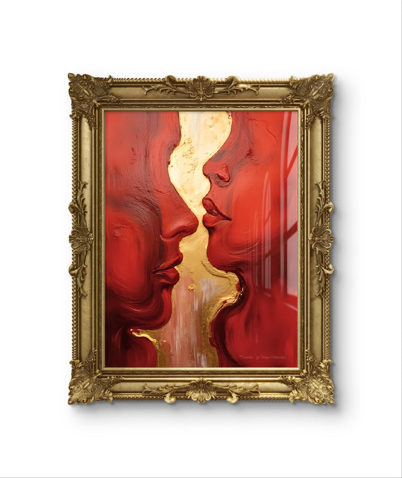 Abstrakte Weihnachtskunst von Unique ArtStraction – Verbindung, Wärme und Achtsamkeit in modernen Farbtönen interpretiert. Winter Poster, Weihnachten Dekoration