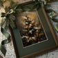 Festlicher Weihnachtsbaum als Fine Art Print – stilvolles Weihnachtsposter mit goldenem Licht, Ornamenten und eleganter Komposition. Moderne Christmas Wall Art Winter Edition für festliche Wohnräume.
