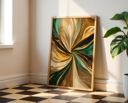 Luxury Harmony Poster, Edler Print, Elegante Wandkunst, ungerahmt - Hochwertiges Künstlerpapier, seidenmatt