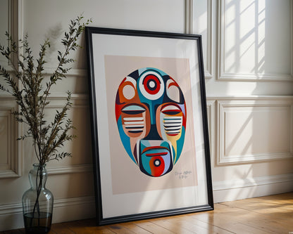 Vivid Minds, abstraktes Poster, Kunstdruck, ungerahmt - Hochwertiges Küntslerpapier, seidenmatt