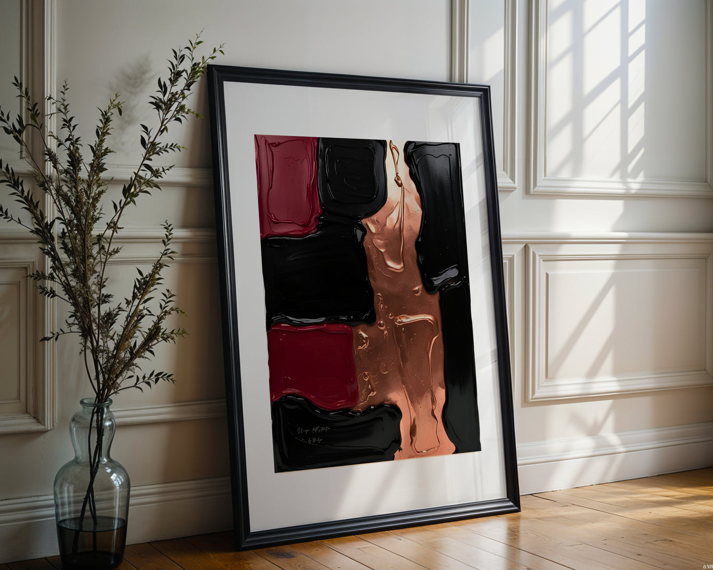 Dark Velvet Poster, Elegantes Wandposter, dunkle Wandkunst, ungerahmt; Hochwertiges Künstlerpapier, seidenmatt