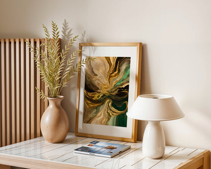 Luxury Harmony Poster, Edler Print, Elegante Wandkunst, ungerahmt - Hochwertiges Künstlerpapier, seidenmatt