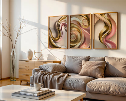 Loving Harmony Poster, Edler Print, Wandkunst, ungerahmt - Hochwertiges Künstlerpapier, seidenmatt