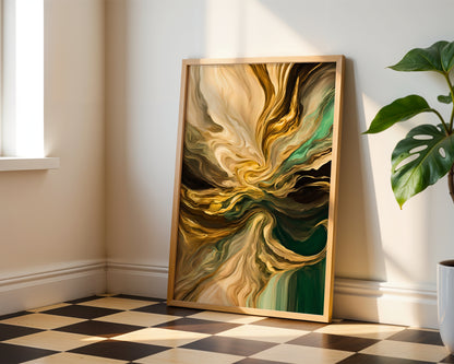 Luxury Harmony Poster, Edler Print, Elegante Wandkunst, ungerahmt - Hochwertiges Künstlerpapier, seidenmatt
