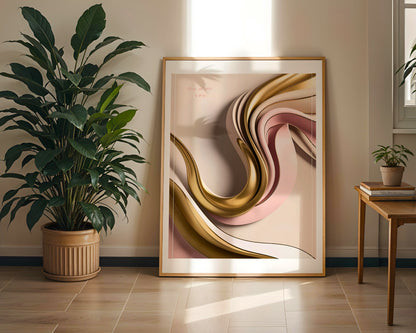 Loving Harmony Poster, Edler Print, Wandkunst, ungerahmt, Hochwertiges Künstlerpapier, seidenmatt