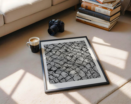 Neurografik Poster, Minimalistische geometrische Wandkunst, Wanddeko Wohnzimmer, ungerahmt, Wall Art, Wall Decor, Trendy Wall Art Prints - Hochwertiges Künstlerpapier, seidenmatt