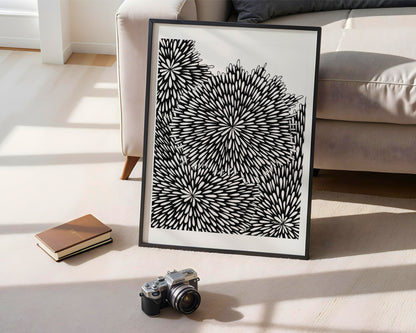 Neurografik Poster, Minimalistische geometrische Wandkunst, Wanddeko Wohnzimmer, ungerahmt, Wall Art, Wall Decor, Trendy Wall Art Prints - Hochwertiges Künstlerpapier, seidenmatt