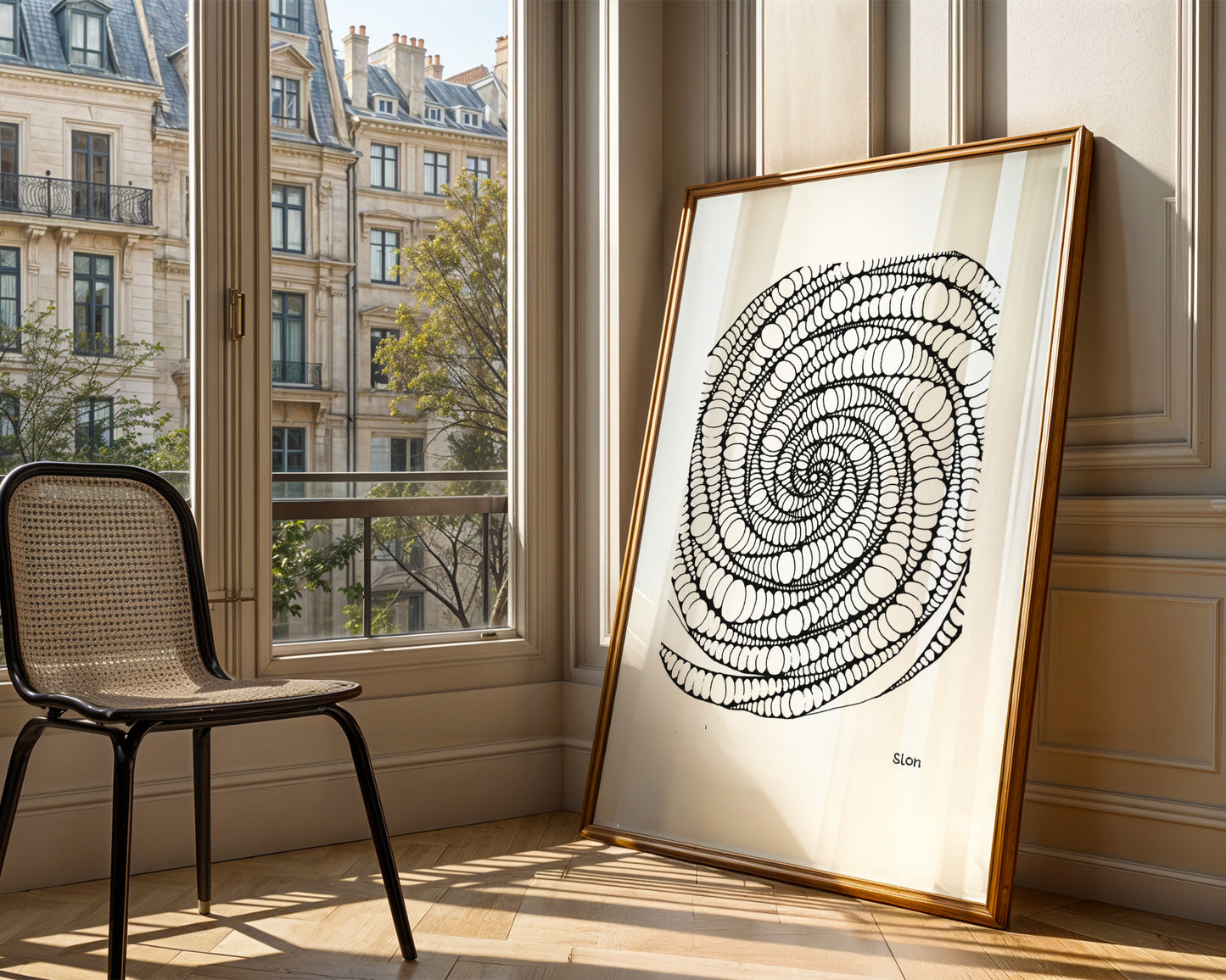Neurografik Poster, Minimalistische geometrische Wandkunst, Wanddeko Wohnzimmer, ungerahmt, Wall Art, Wall Decor, Trendy Wall Art Prints - Hochwertiges Künstlerpapier, seidenmatt