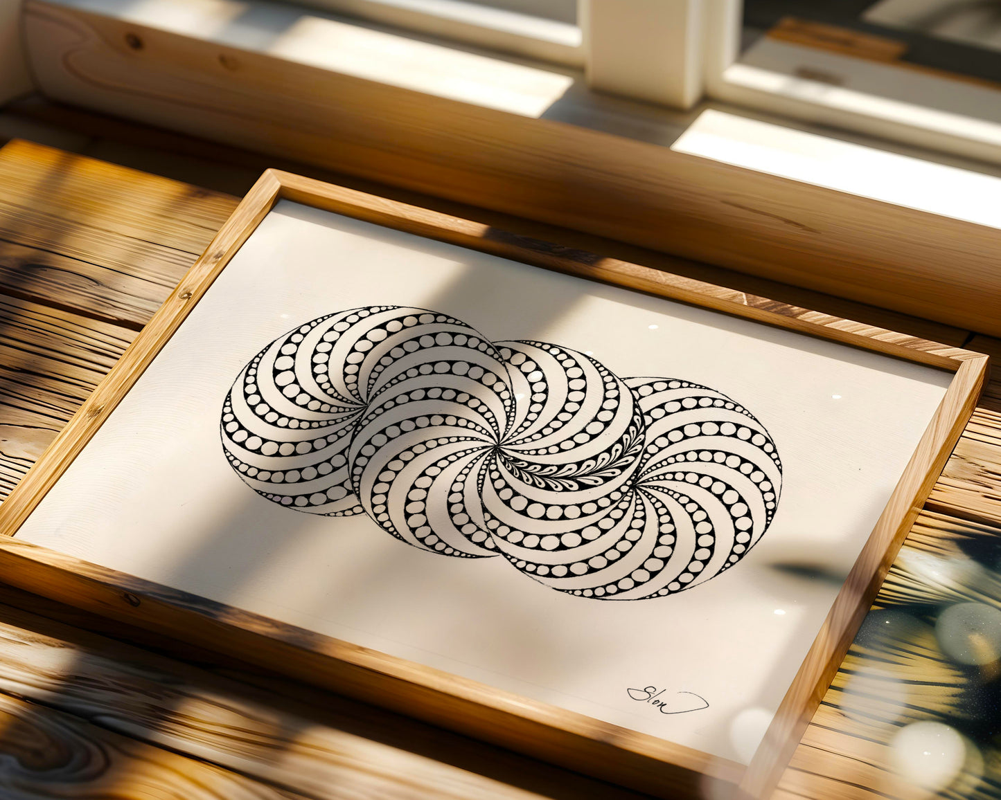 Neurografik Poster, minimalistische geometrische Wandkunst, Handgezeichnete Wanddeko, ungerahmt, Trendy Wall Art, Wall Decor, Wall Art Prints - Hochwertiges Künstlerpapier, seidenmatt