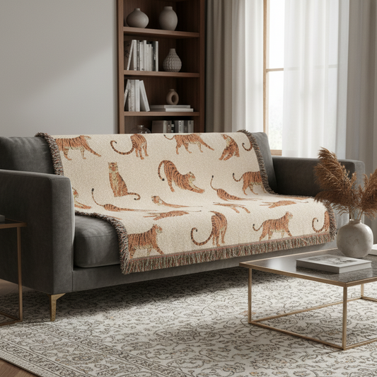 Tagesdecke mit edler Tiger-Optik