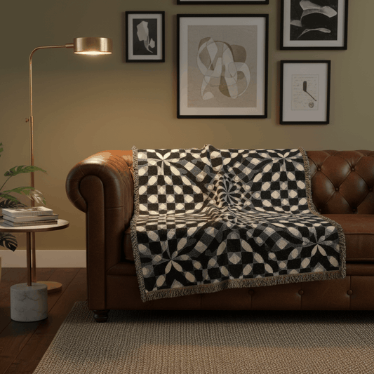 Edle Tagesdecke im Mosaik Design