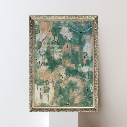 'Green in Harmony' Print, Gedruckte Acrylmalerei auf hochwertigem Künstlerpapier, seidenmatt