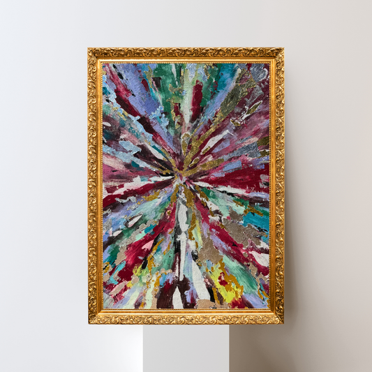 'Colors in Illusion' Print, Gedruckte Acrylmalerei auf hochwertigem Künstlerpapier, seidenmatt