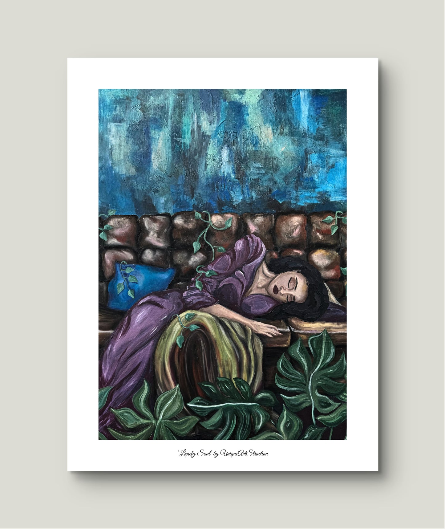'Lonely Soul', Tiefgründiges Poster über Einsamkeit