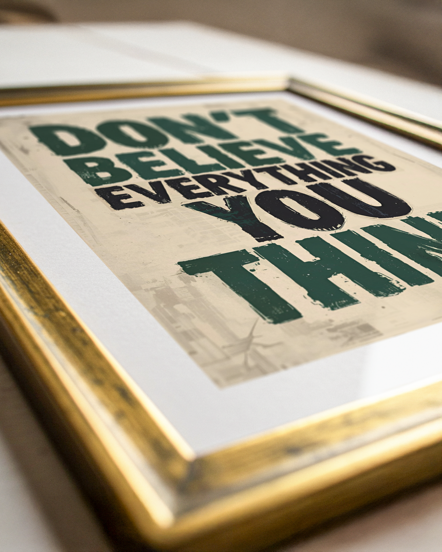 Inspirierendes Poster über Selbstreflektion