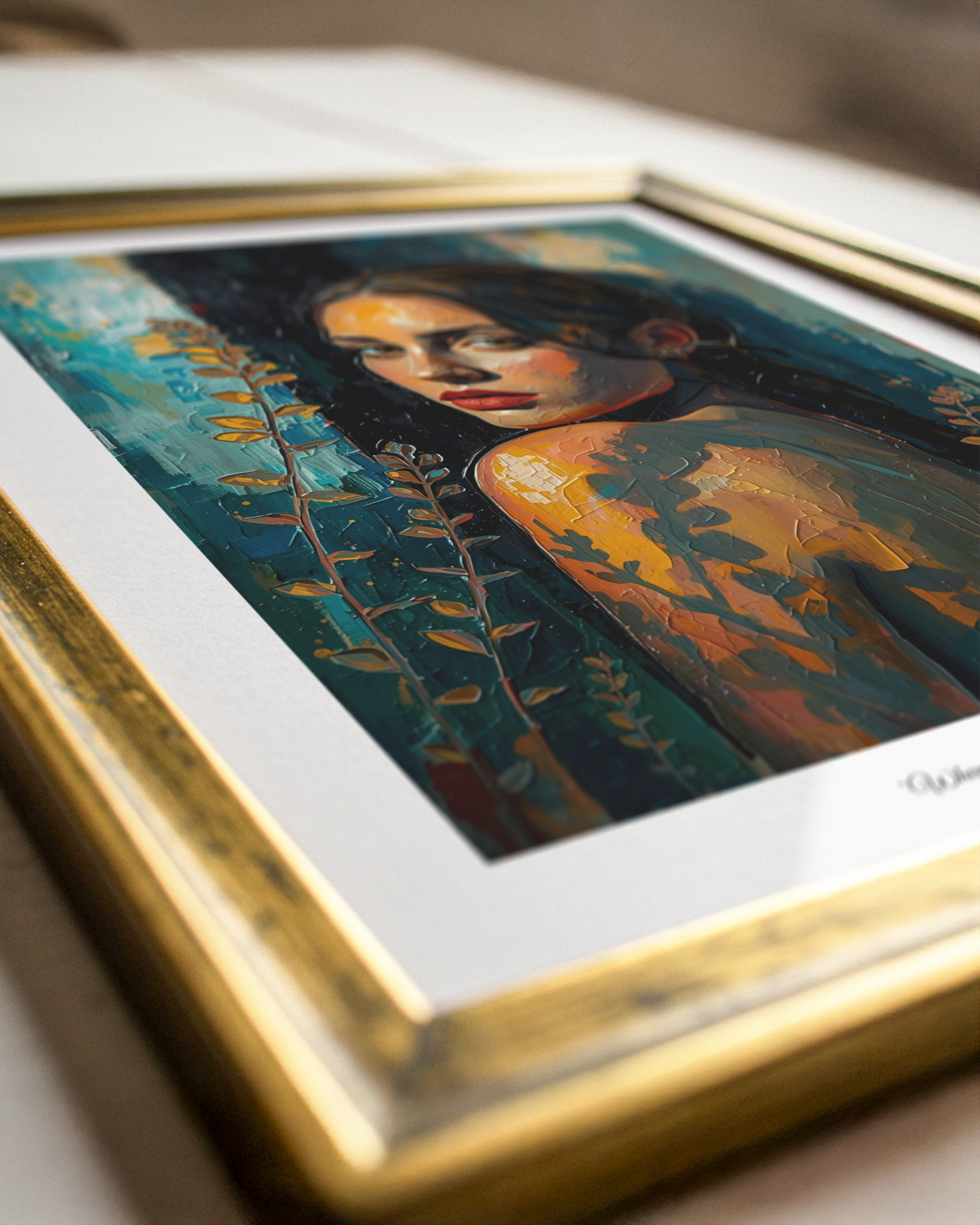 'When Shadows fade' Feminines Porträt Poster über Schönheit