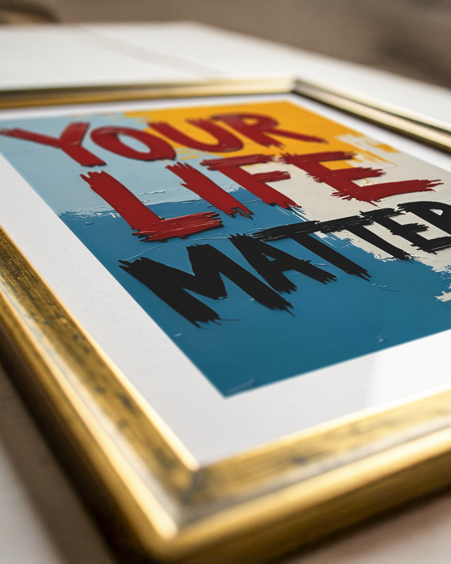 'Your life matters' Inspirierendes Poster über Hoffnung
