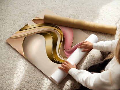 Loving Harmony Poster, Edler Print, Wandkunst, ungerahmt - Hochwertiges Künstlerpapier, seidenmatt