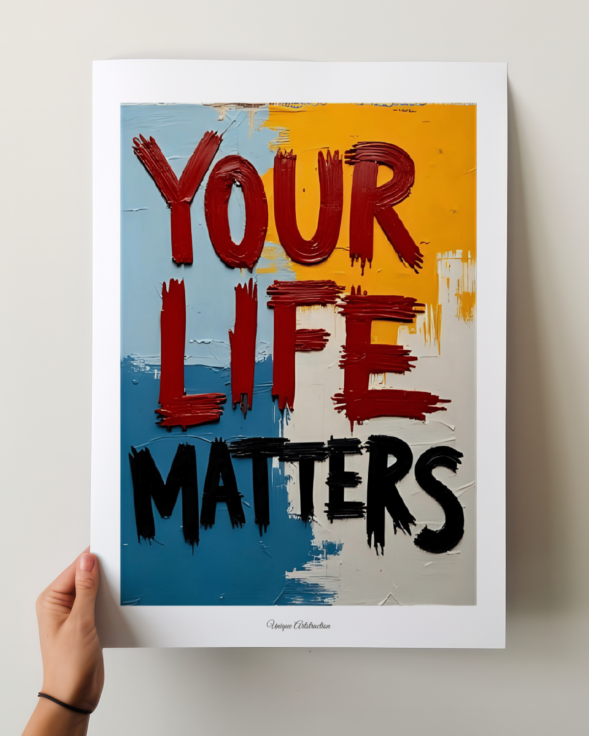 'Your life matters' Inspirierendes Poster über Hoffnung