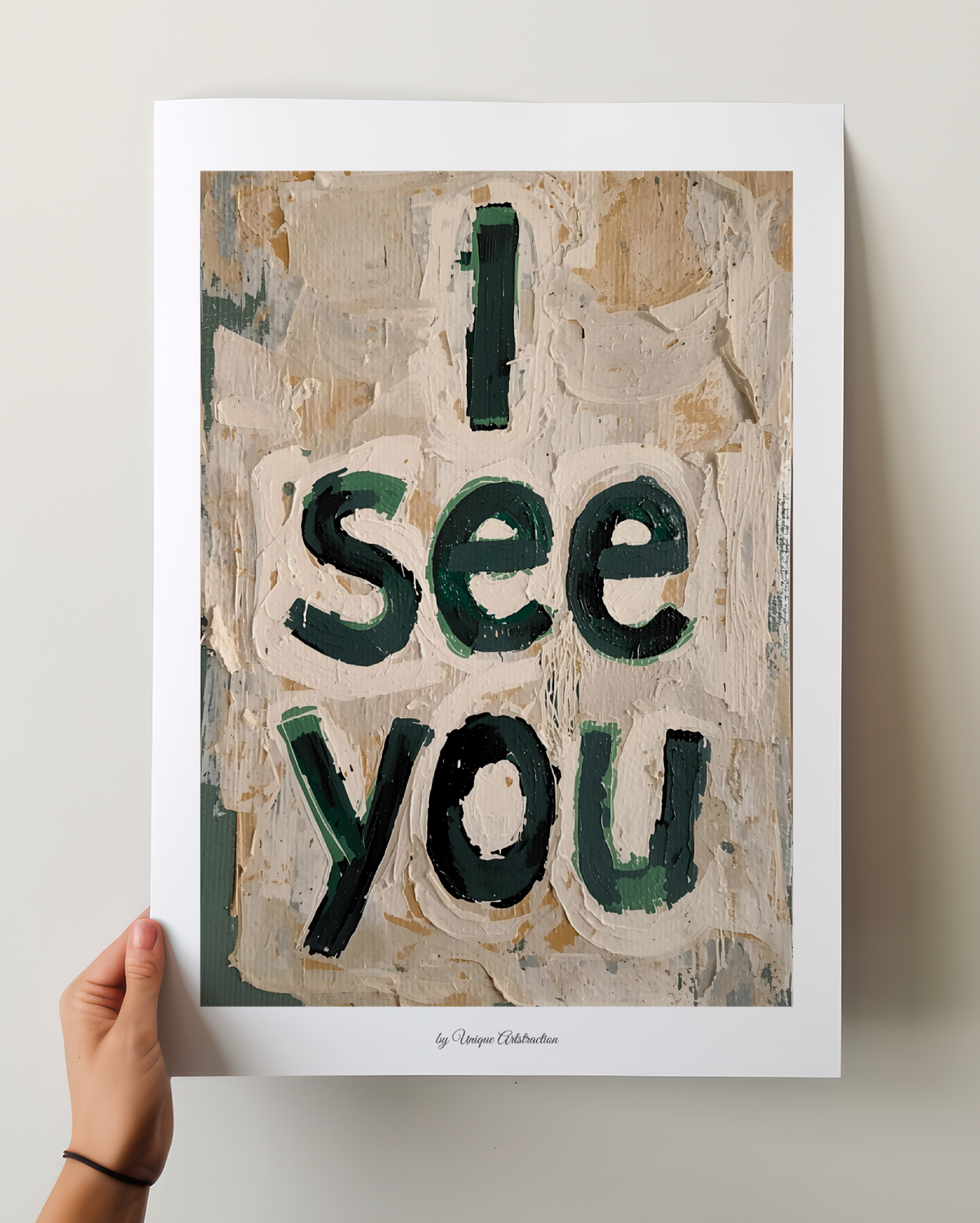 'I see you' Sprüche Poster über Wertschätzung