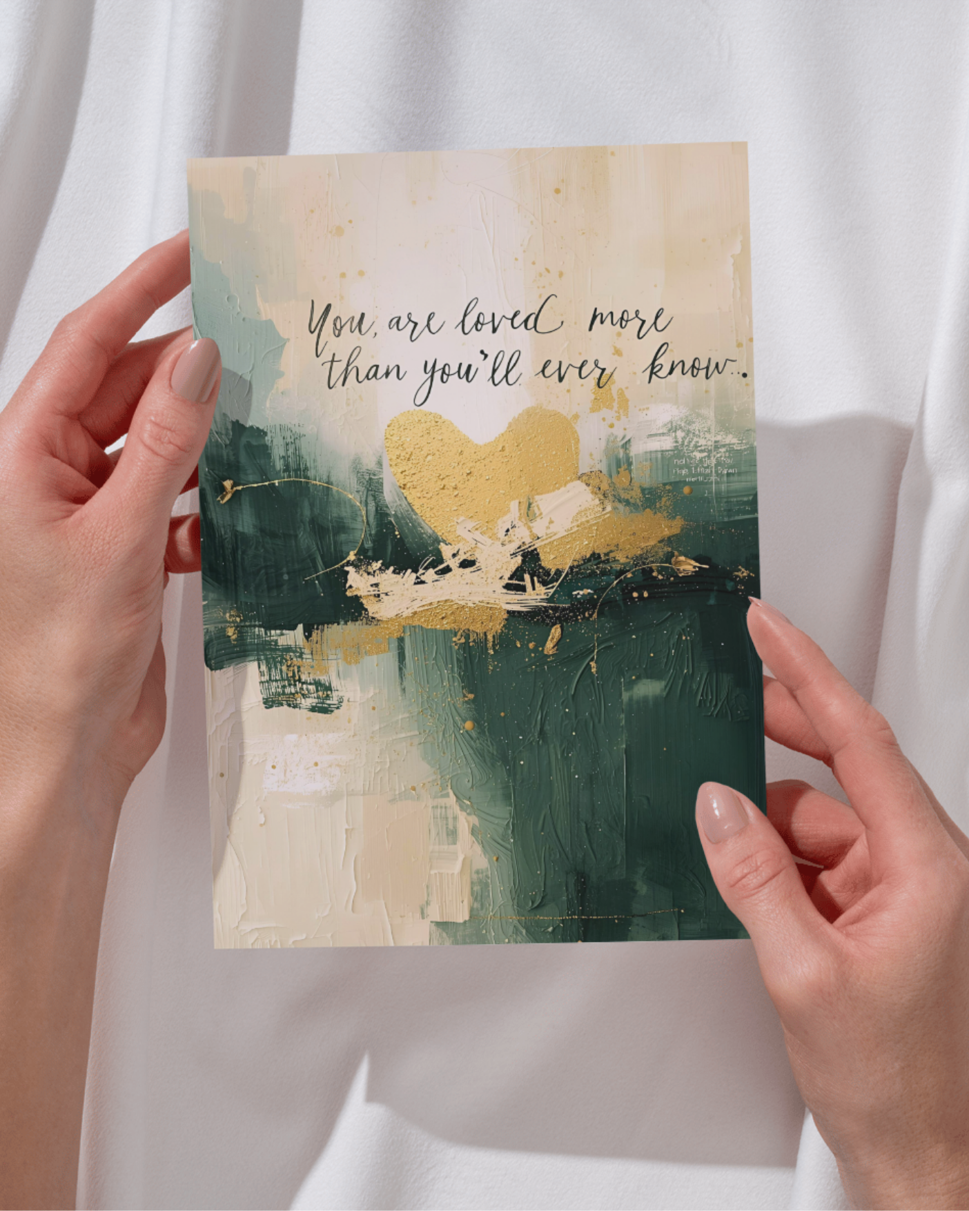 A6 Weihnachtskarten, hochwertige Weihnachtskarten zum Aufhängen oder verschenken. Kunstkarten mit inspirierenden Zitaten von Unique ArtStraction – abstrakte Kunst, liebevolle Sprüche, kleine Gesten für die Liebsten