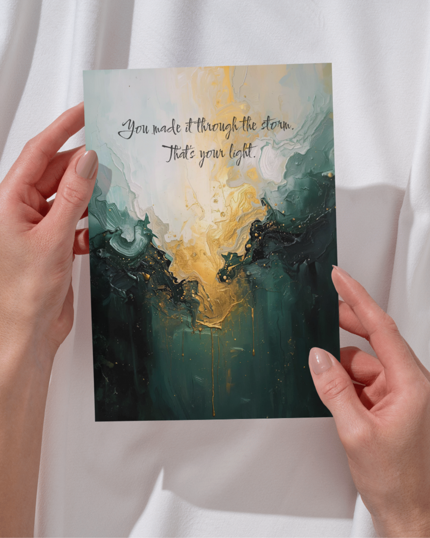 A6 Weihnachtskarten, hochwertige Weihnachtskarten zum Aufhängen oder verschenken. Kunstkarten mit inspirierenden Zitaten von Unique ArtStraction – abstrakte Kunst, liebevolle Sprüche, kleine Gesten für die Liebsten