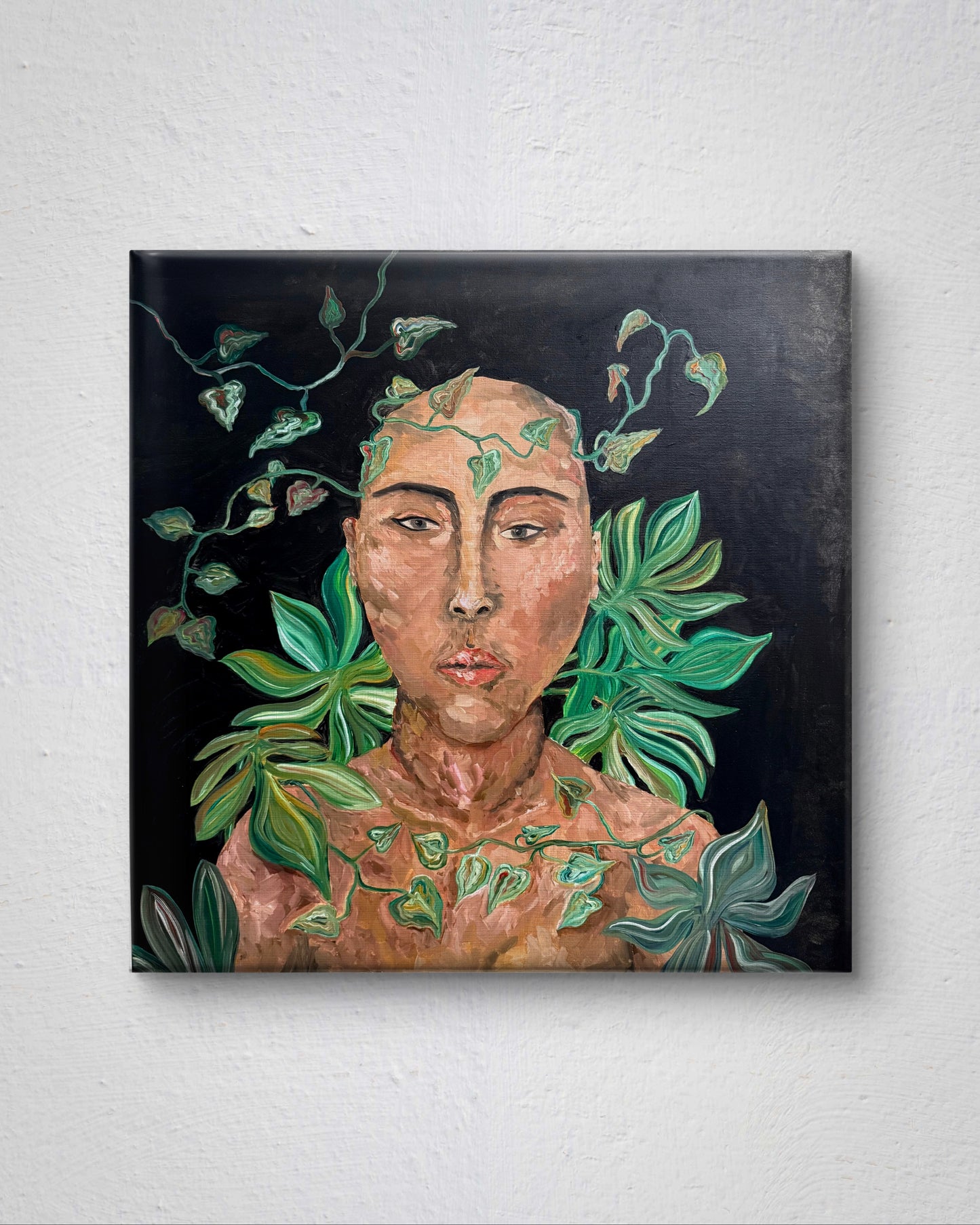 'Natural Soul', Ölmalerei über natürliche Schönheit auf Leinwand