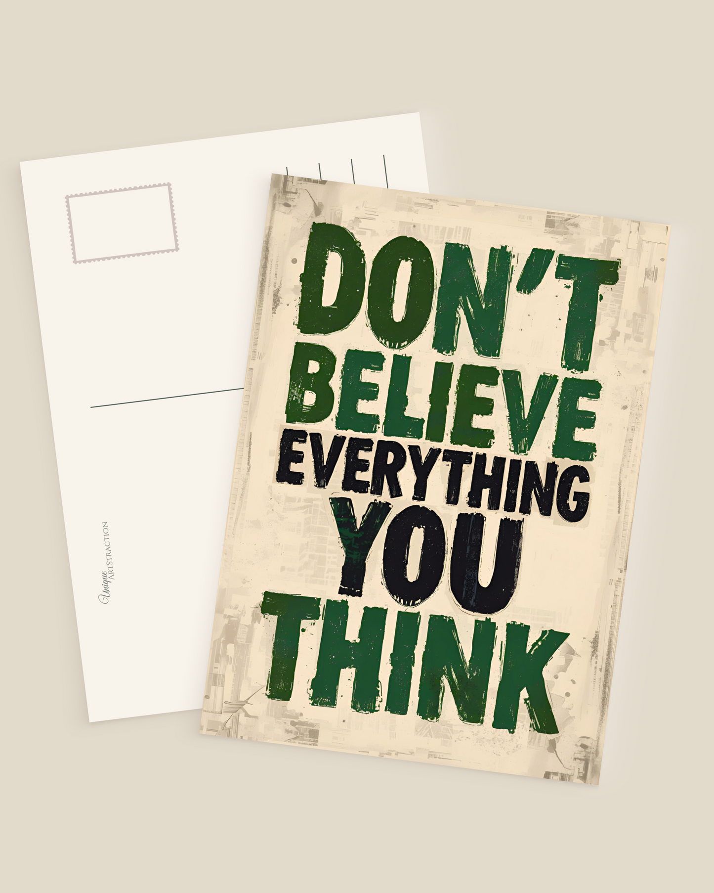 A6 Postkarten, Grußkarte mit inspirierenden Zitaten und abstrakter Kunst – motivierende Sprüche über Leben, Achtsamkeit und Selbstreflexion. Perfekt als Geschenk oder zum Aufhängen an Pinnwand oder Kühlschrank.