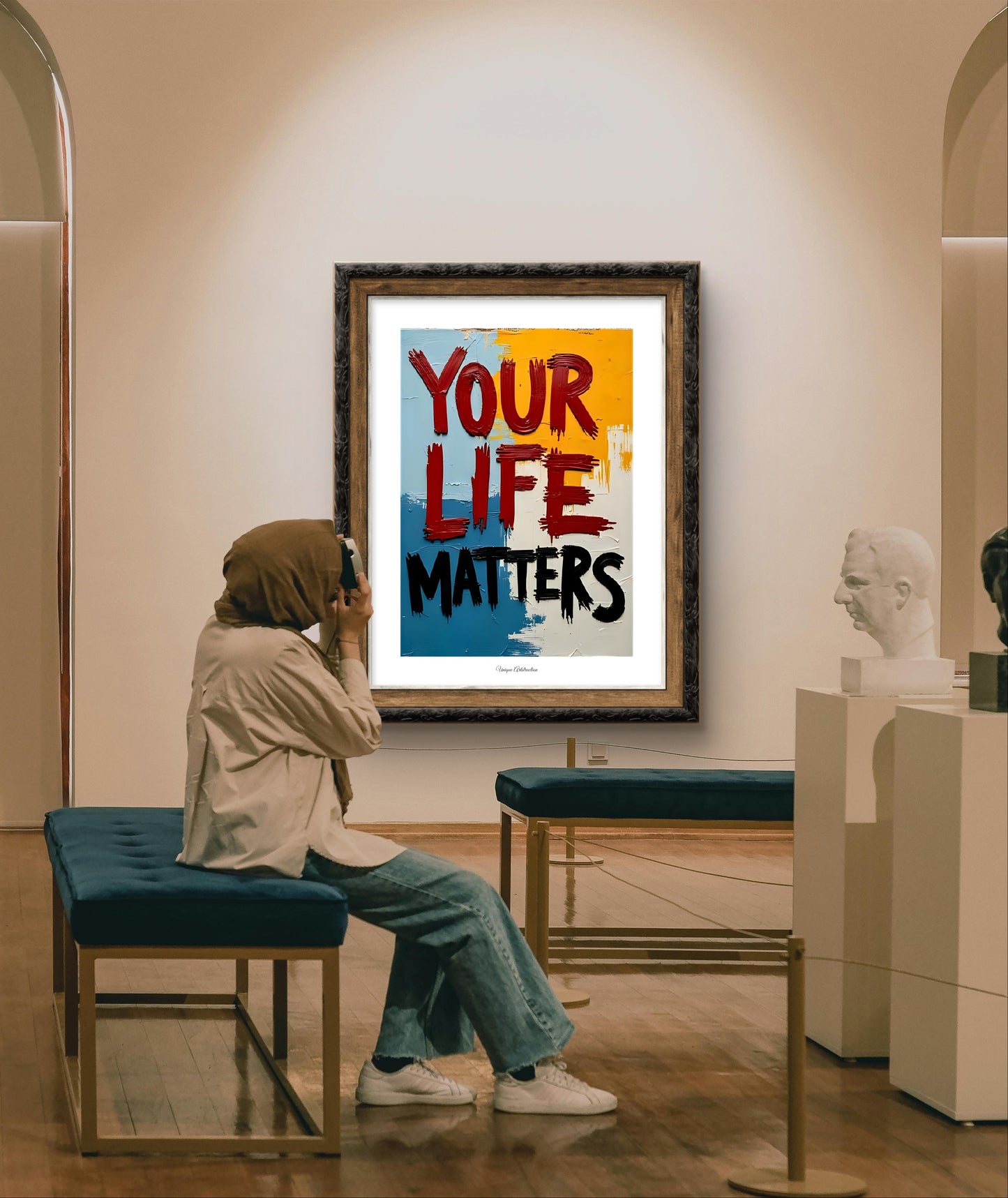 'Your life matters' Inspirierendes Poster über Hoffnung