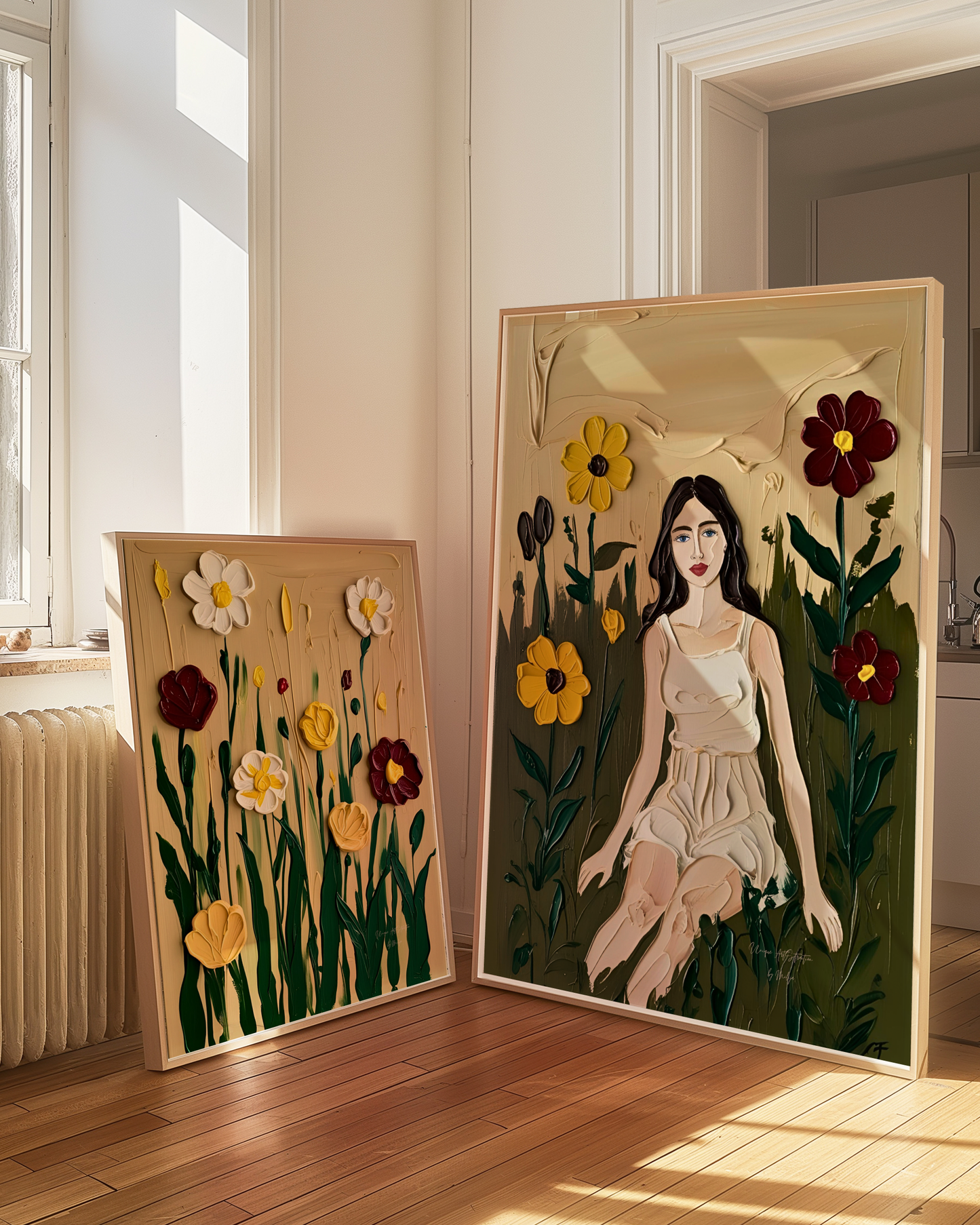 'Loving Spring' Poster,  florales Design auf hochwertigem Künstlerpapier