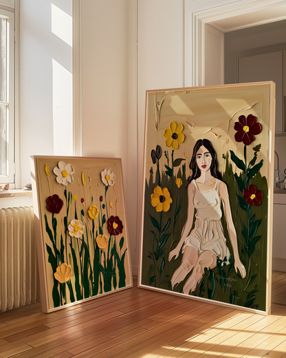 'Loving Spring' Poster,  florales Design auf hochwertigem Künstlerpapier