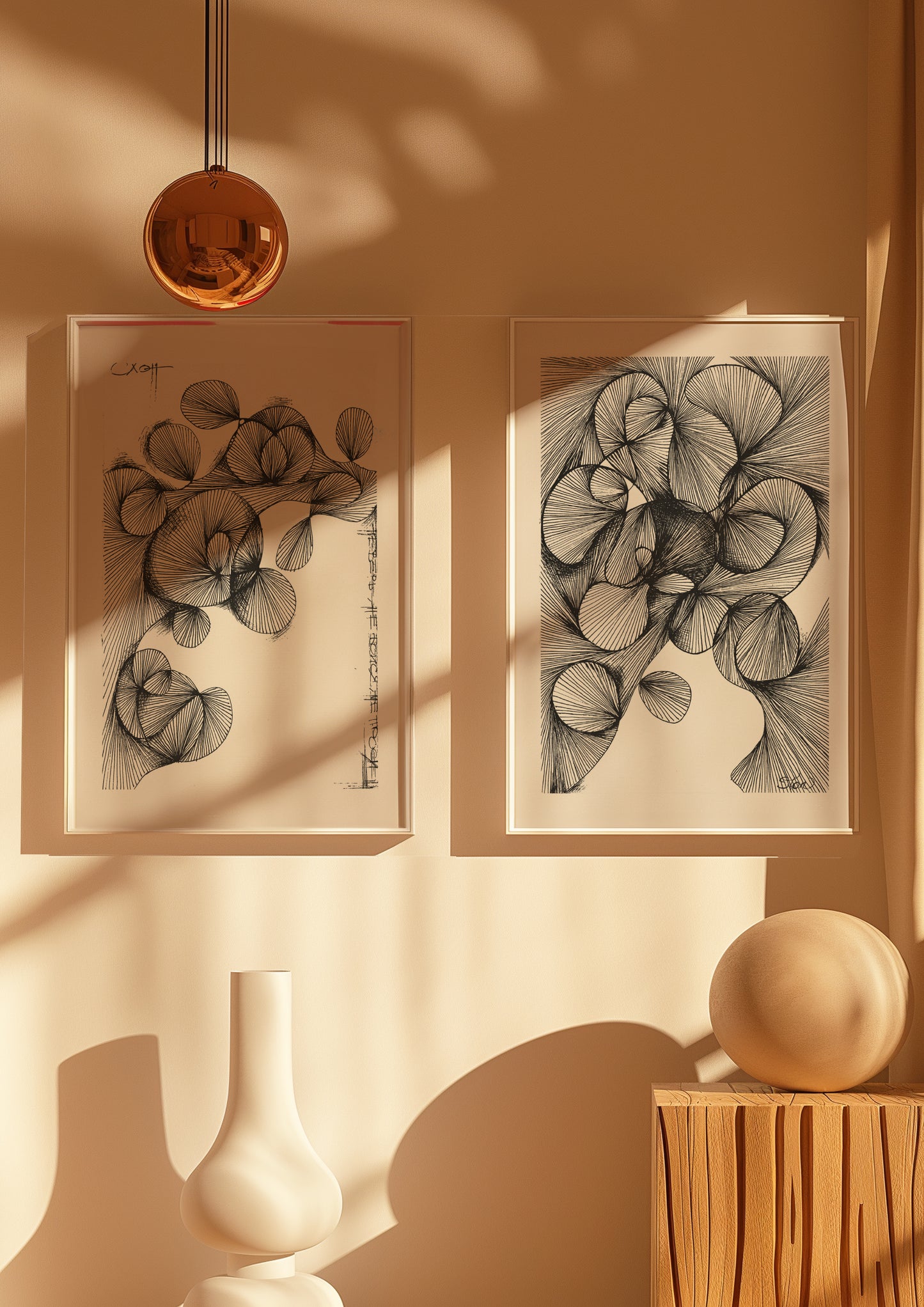 Neurografik Poster, Minimalistische geometrische Wandkunst, Wanddeko Wohnzimmer, ungerahmt, Wall Art, Wall Decor, Trendy Wall Art Prints - Hochwertiges Künstlerpapier, seidenmatt