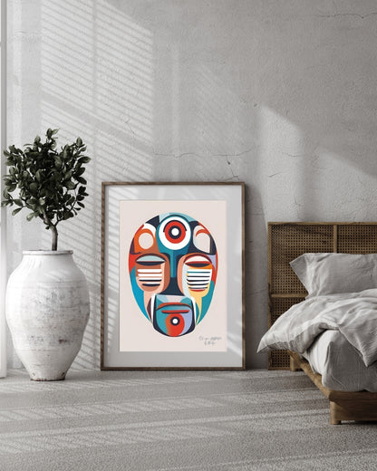Vivid Minds, abstraktes Poster, Kunstdruck, ungerahmt - Hochwertiges Küntslerpapier, seidenmatt